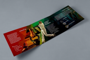 Rossy Baseball Athletic Training Brochure Design 3 Fold 8x8 | Broschüren-Design von lookedaeng