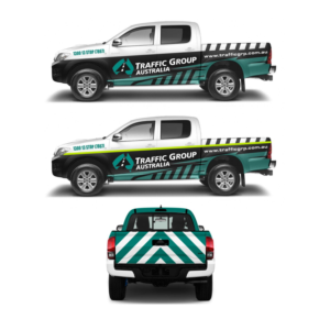 Vehicle Wrap for Traffic Management Vehicle