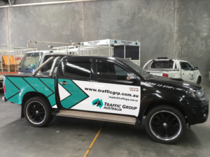 Vehicle Wrap for Traffic Management Vehicle | Car Wrap Design by AppGeek