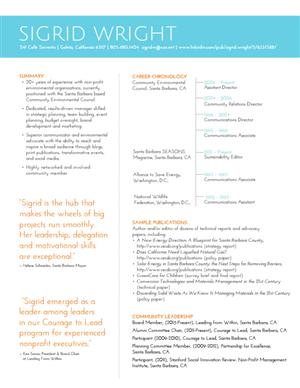 Resume Design by KT