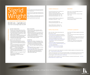 Resume Design by Rohan Alexander for this project | Design: #2911795