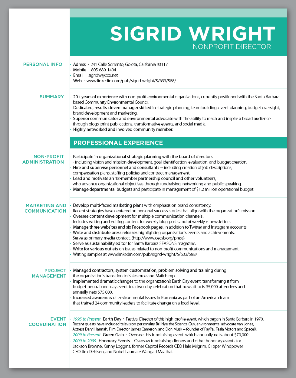 Design de CV par Djica pour ce projet | Design #2929162