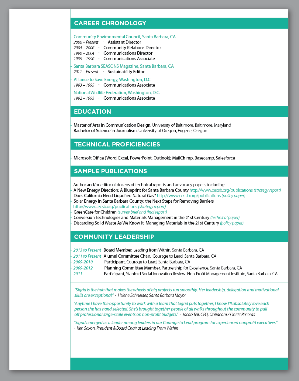 Resume Design by Djica for this project | Design #2929163