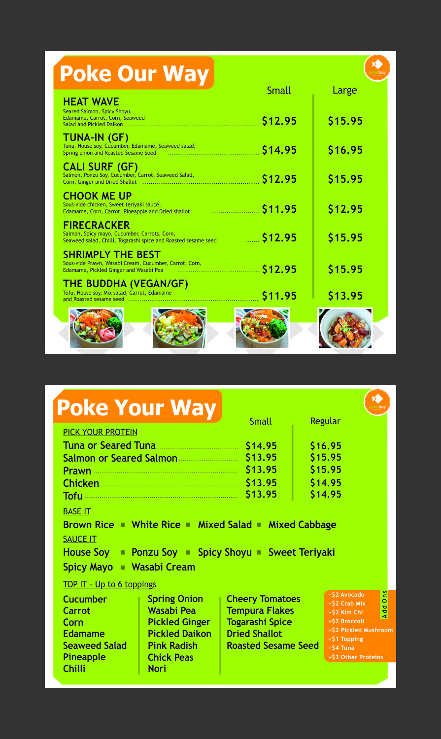 Menu Design by saro3005 for this project | Design #19740480