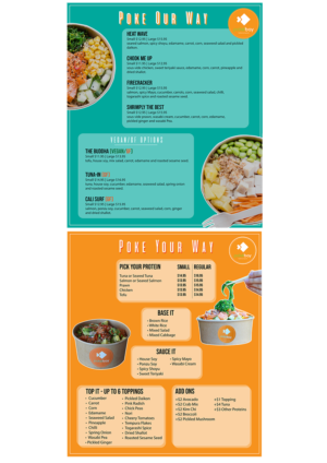 Menu Design by Evoke.design