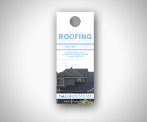 NW Home Exteriors Door Hanger design, Postcard and presentation folders Design | Diseño de Flyer por neboica
