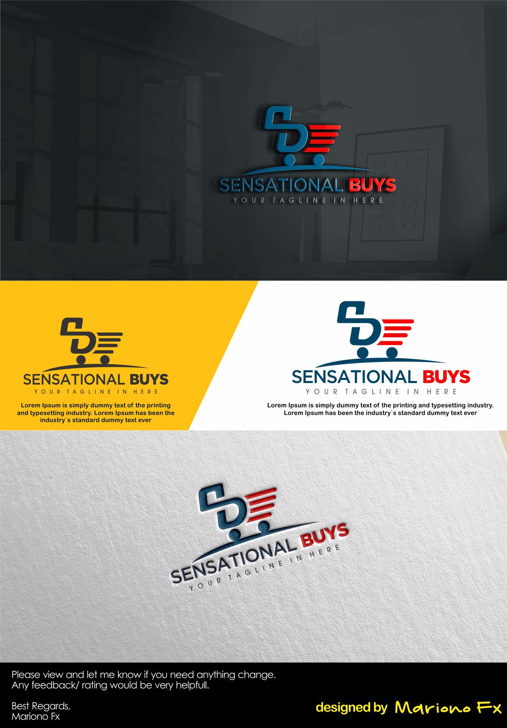 Logo Design by Mariono Fx for Sensational Buys | Design #19708494