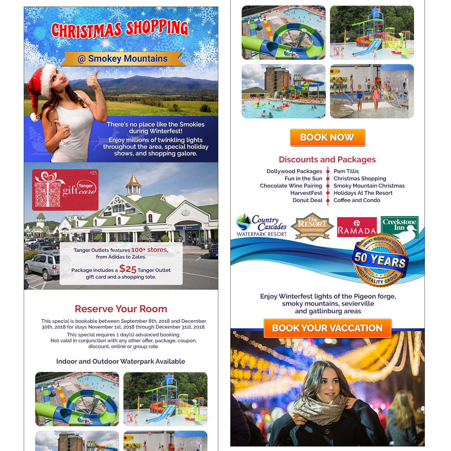Design de Marketing Électronique par Krishna pour Smoky Mountain Resorts | Design #19724084