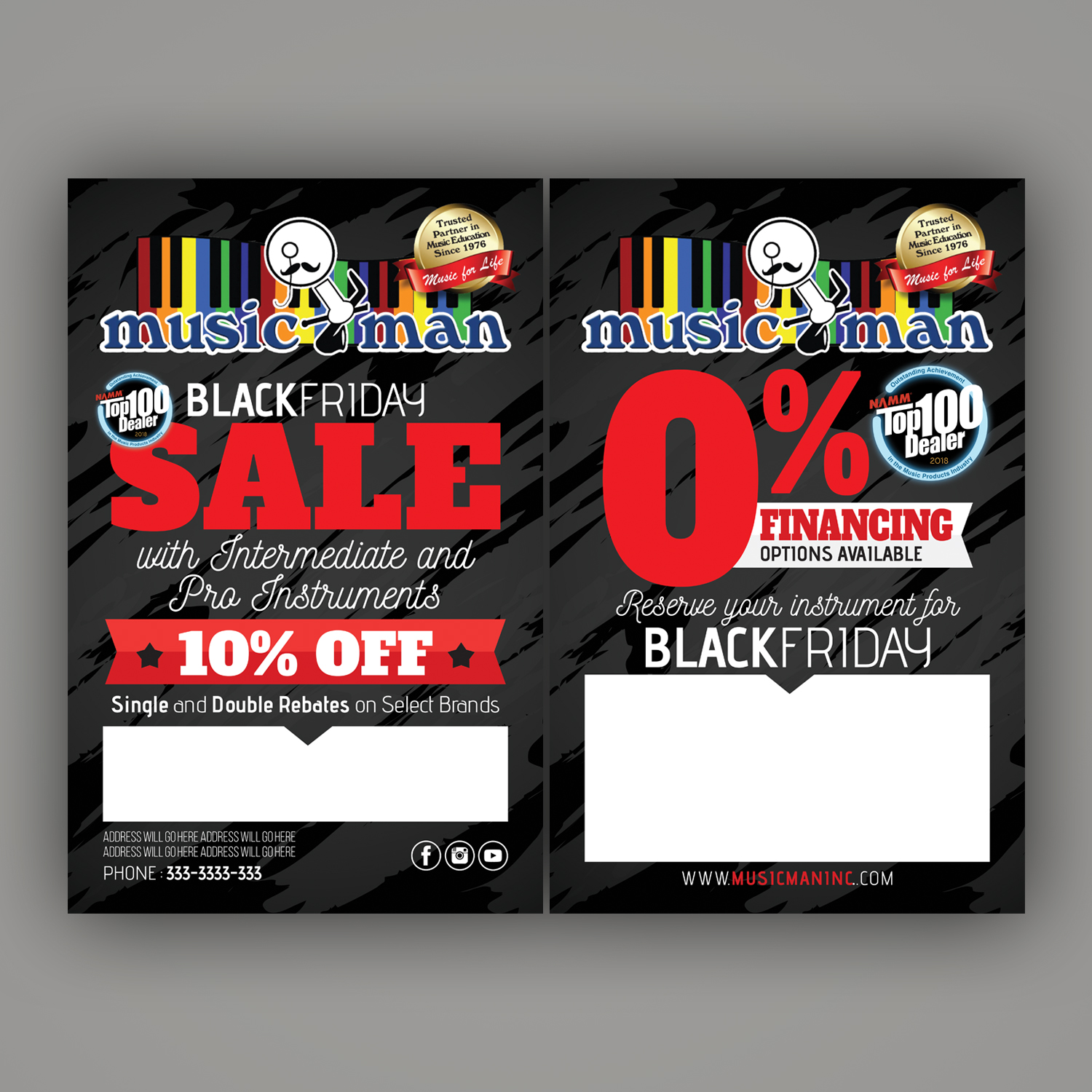 Flyer Design by Mariyam Khan for Music Man Inc | Design #19698758