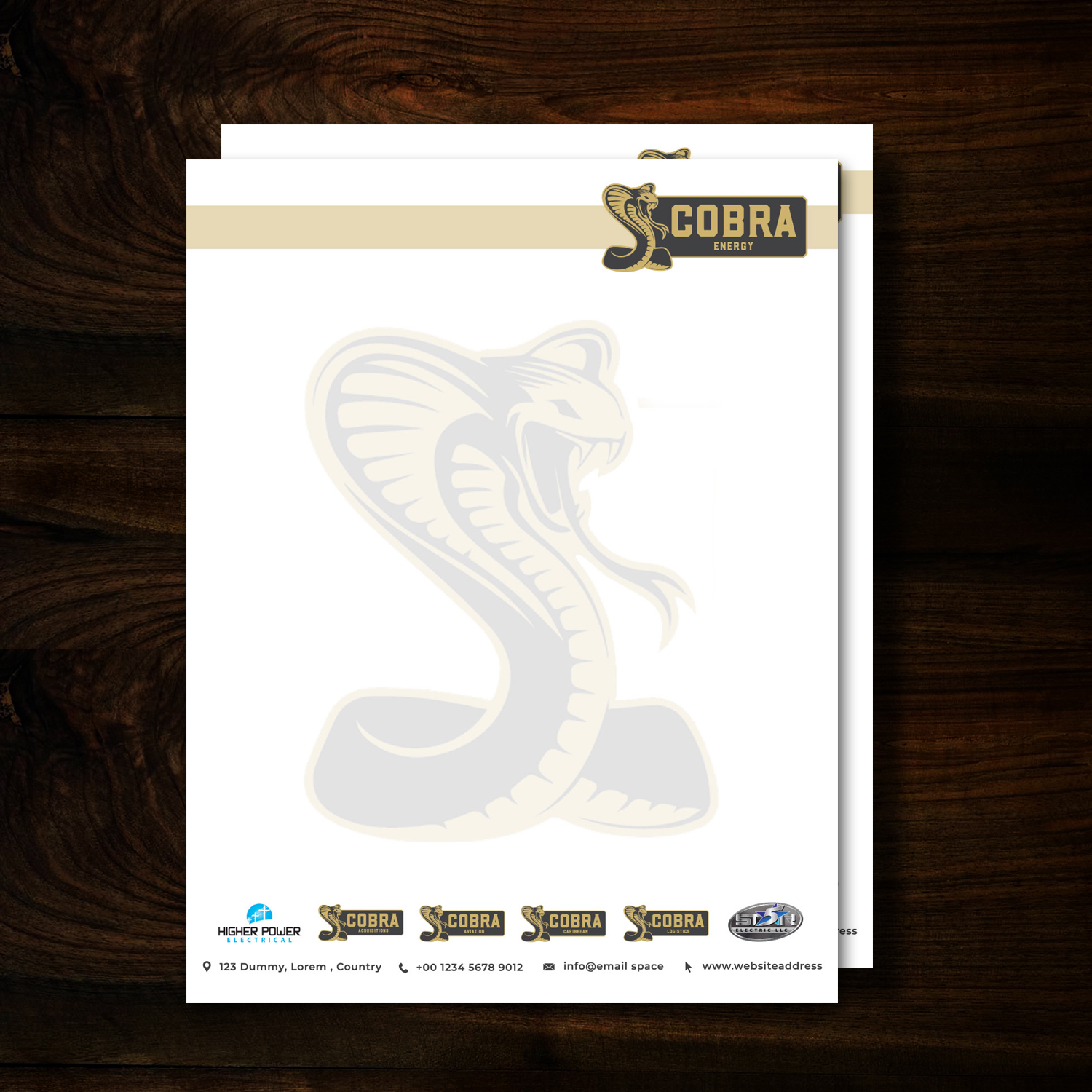 Letterhead Design by uk for this project | Design #19703272