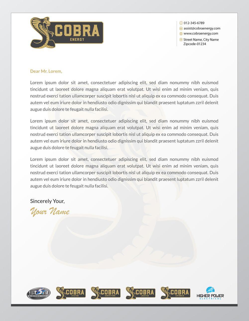 Briefkopf-Design von Infinitive Technology für dieses Projekt | Design #19702974