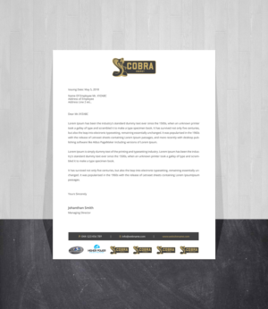 Letterhead Design by Creations Box 2015 for this project | Design: #19706051