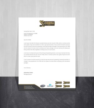 Letterhead Design by Creations Box 2015 for this project | Design: #19706058