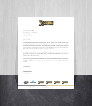 Letterhead Design by Creations Box 2015 for this project | Design: #19706065