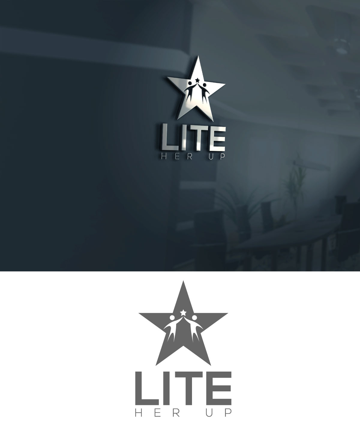 Logo Design by Md Sahab Uddin for Lite Her Up | Design #19709117