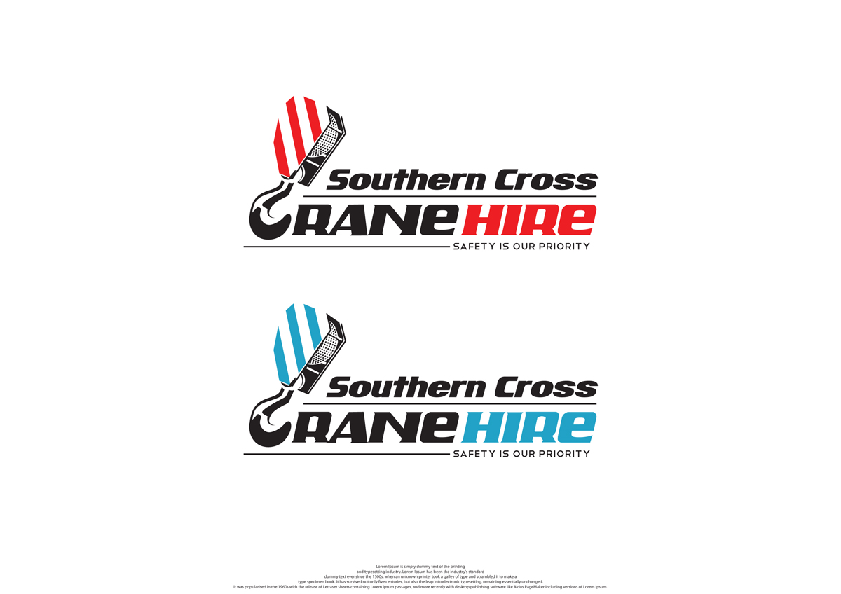 Logo Design by LogoFrenzy for southern cross crane hire | Design: #19736762