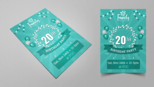 Family Chiropractic 20th Birthday Party | Design de Flyer par SAI DESIGNS