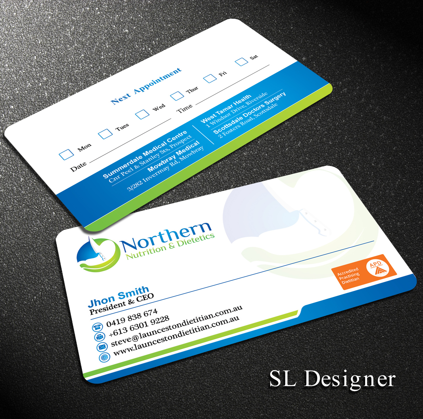 Business Card Design by SL Designer for this project | Design #19710483