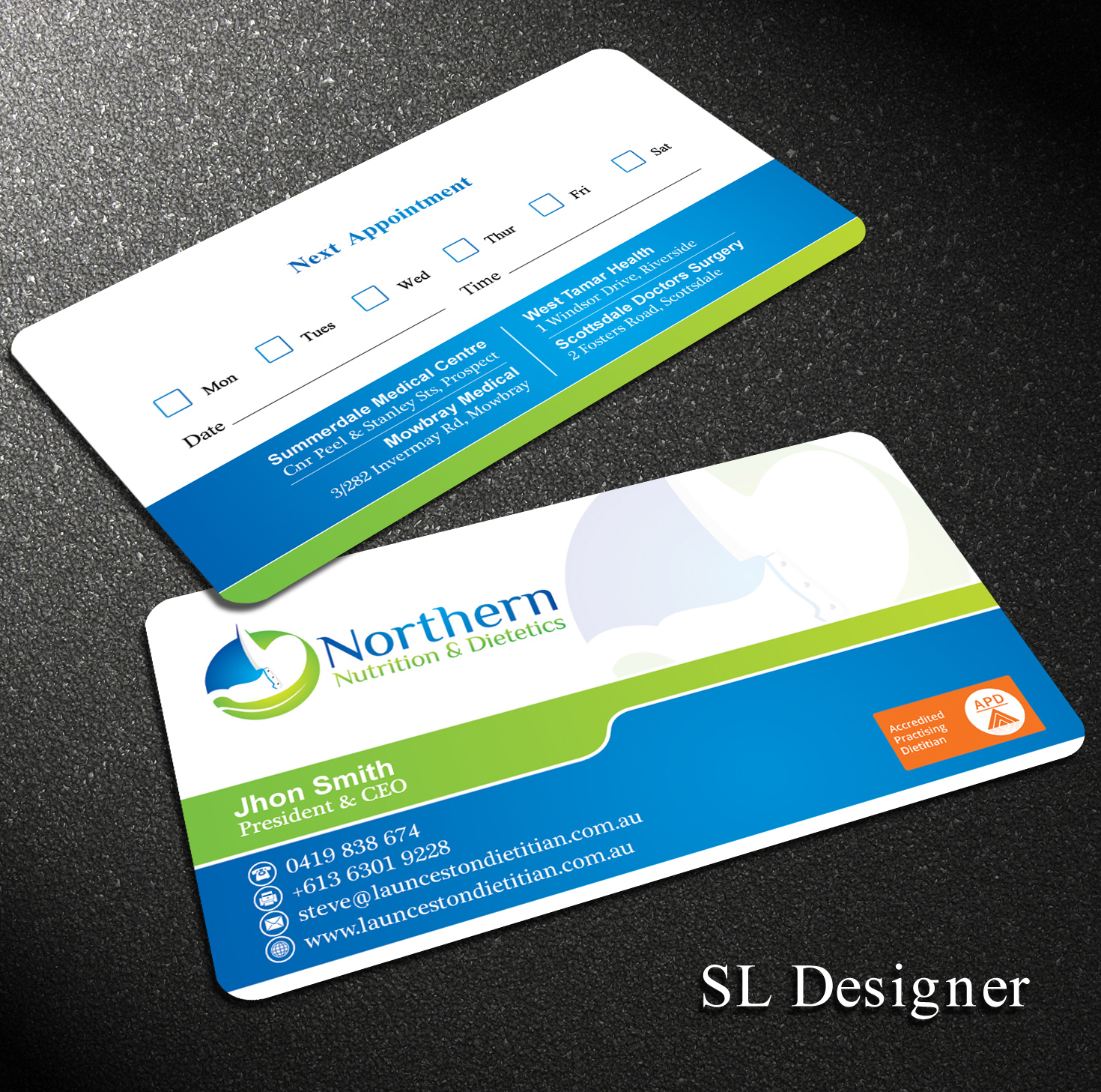 Business Card Design by SL Designer for this project | Design #19710487