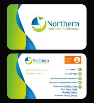 Dietitian needs a new business card design | Design de Carte de Visite par The Faisal