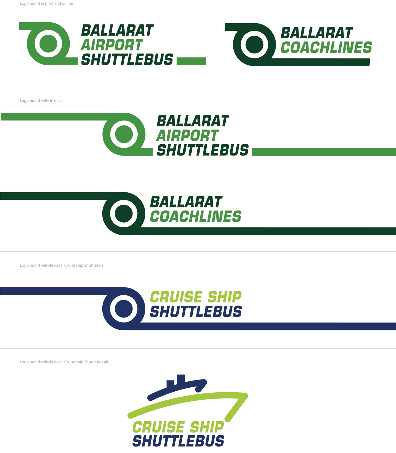 Diseño de Señalética por Designer Mate para Ballarat Coachlines | Diseño #19794099