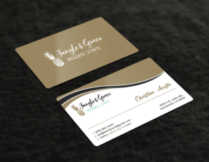 business card for a massage therapy practice named 'Jungle and Grace Massage Studio' | Business Card Design by Tripti Ranjan Gain