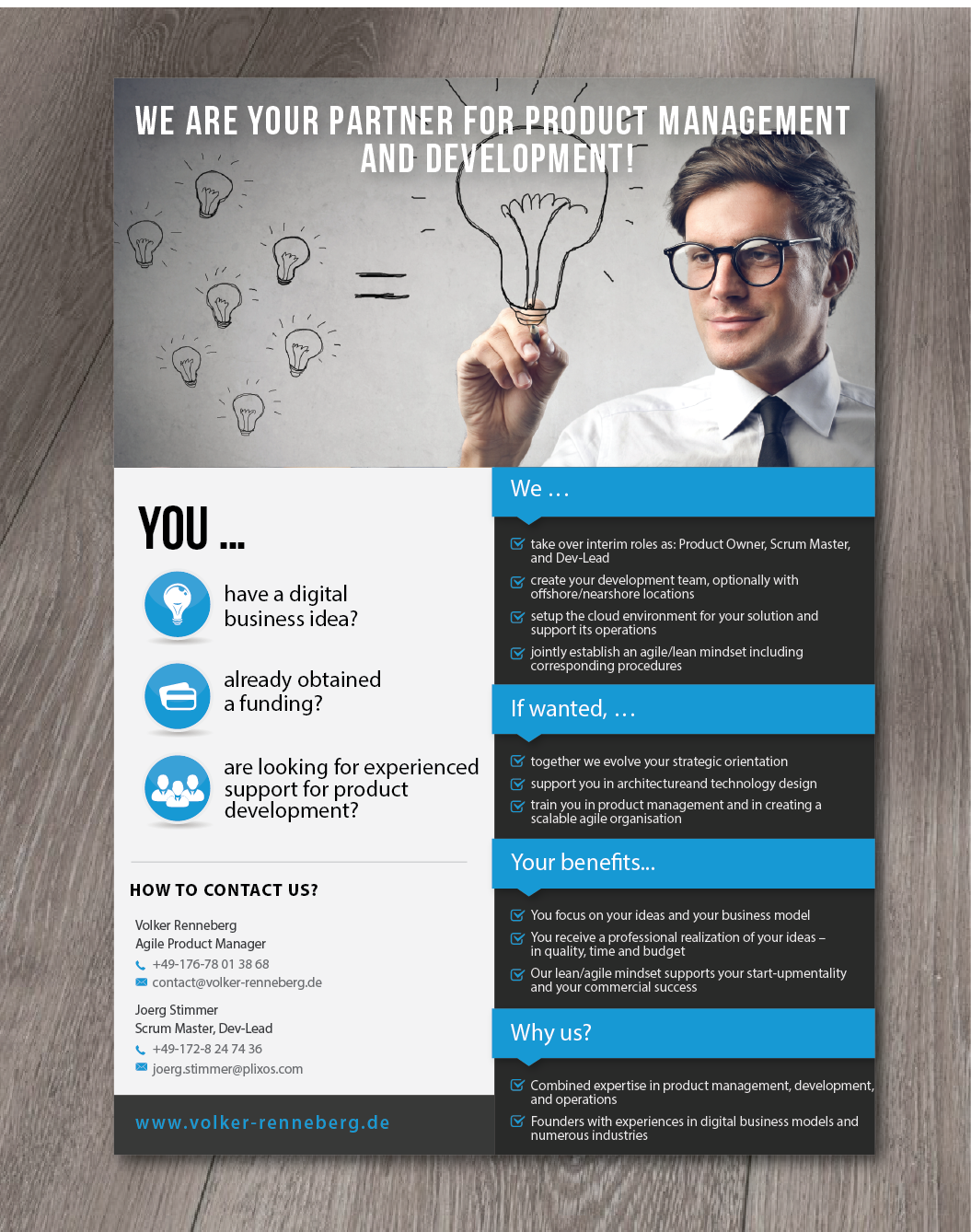 Design de Flyer par alex989 pour Volker Renneberg | Design #19713483