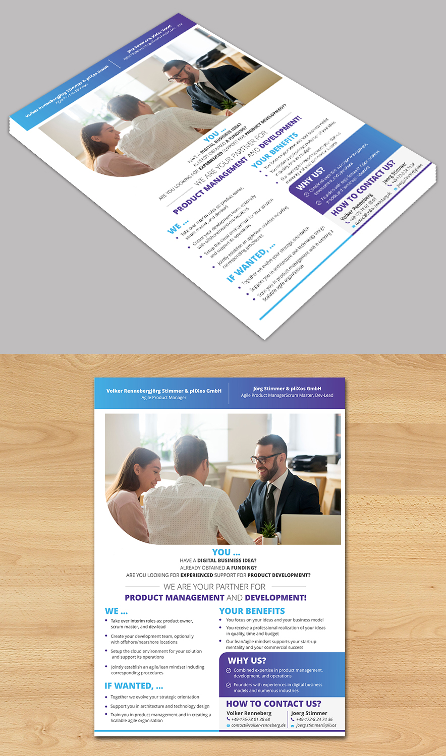 Flyer Design by ecorokerz for Volker Renneberg | Design #19713679