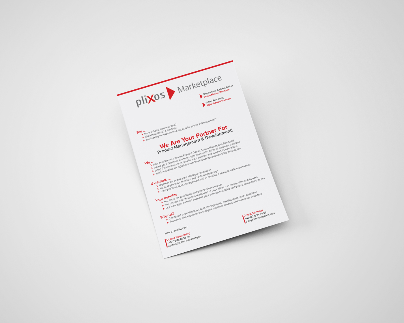 Design de Flyer par Fusionex Studio pour Volker Renneberg | Design #19709755