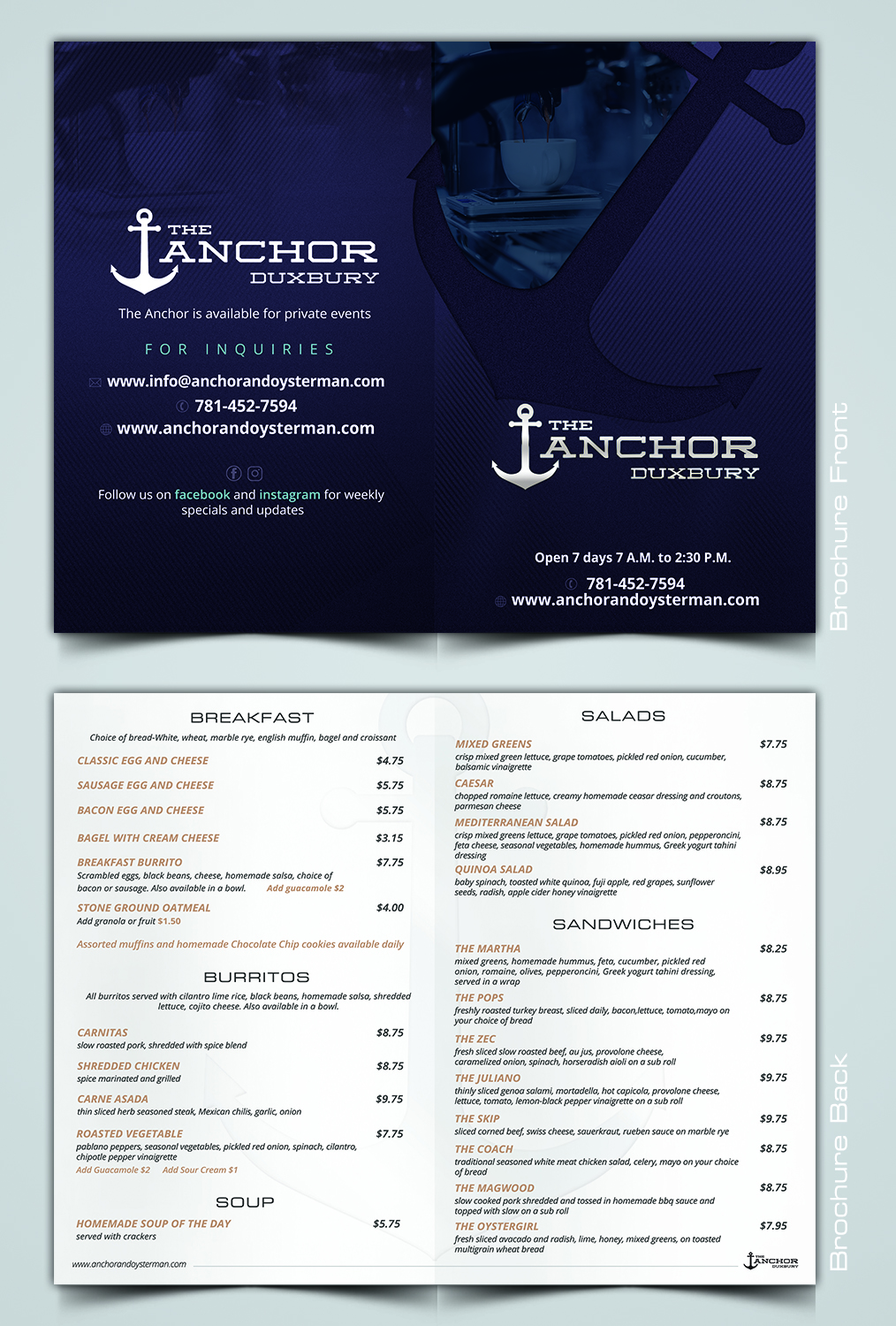 Menu Design by SAI DESIGNS for this project | Design: #19984336