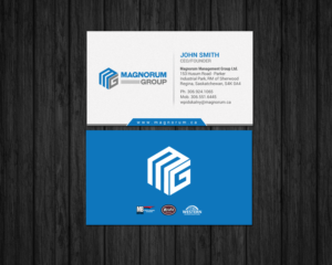 Magnorum Business Card - Construction Management  | Diseño de Tarjeta de Presentación por chandrayaan.creative