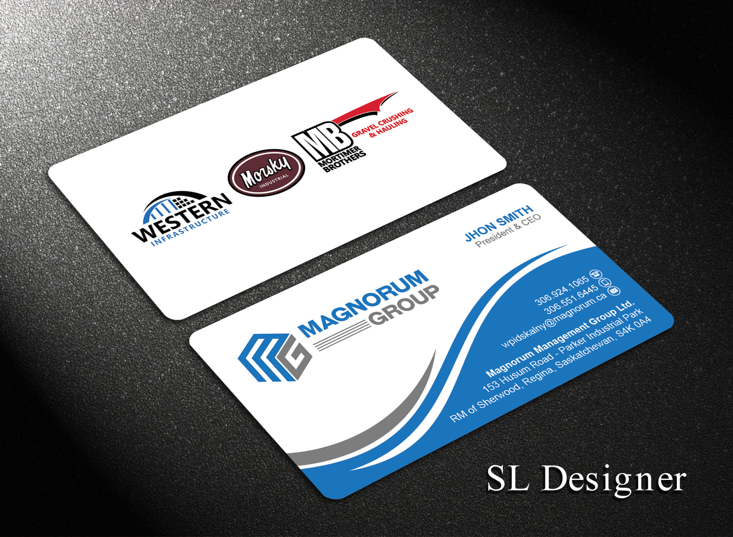 Business Card Design by SL Designer for Morsky Group | Design #19710814