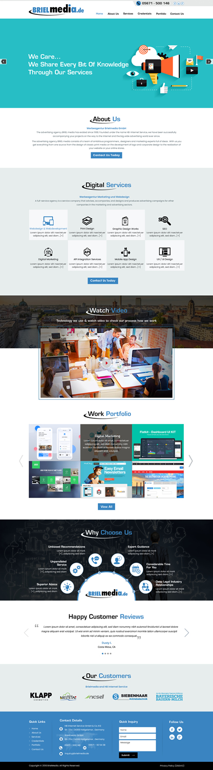 Web Design by harmi_199 for HB-Internetservice GmbH & Co. KG | Design #19738996