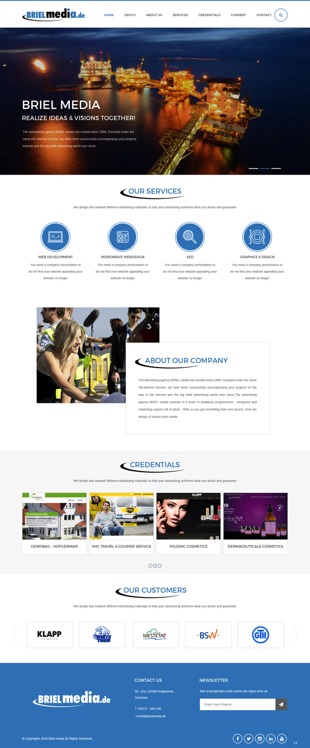 Web Design by pb for HB-Internetservice GmbH & Co. KG | Design #19728211