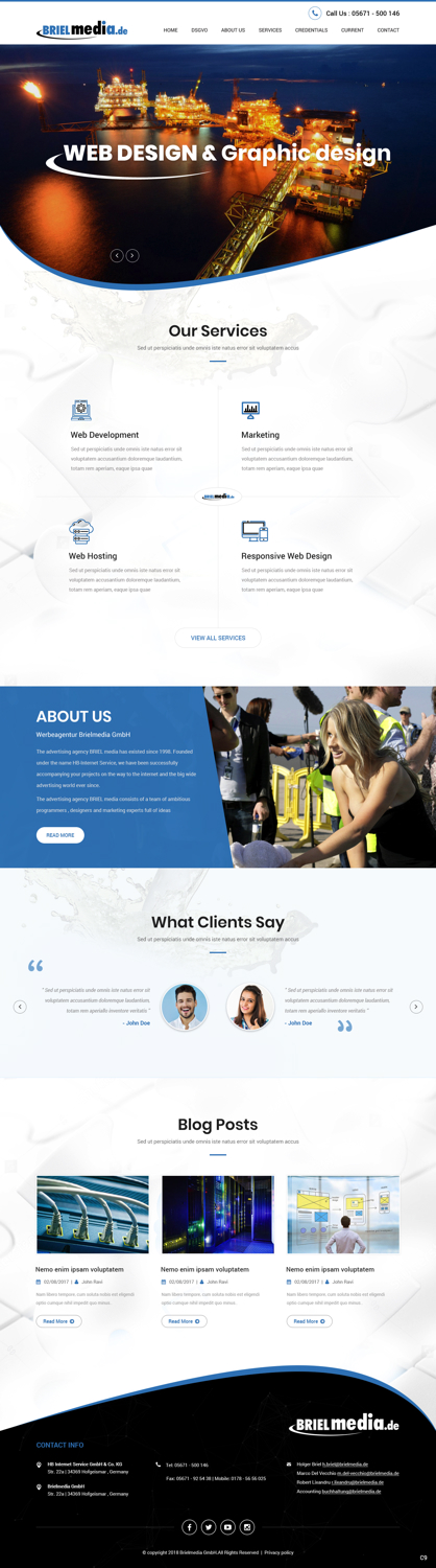 Web Design by pb for HB-Internetservice GmbH & Co. KG | Design #19728213
