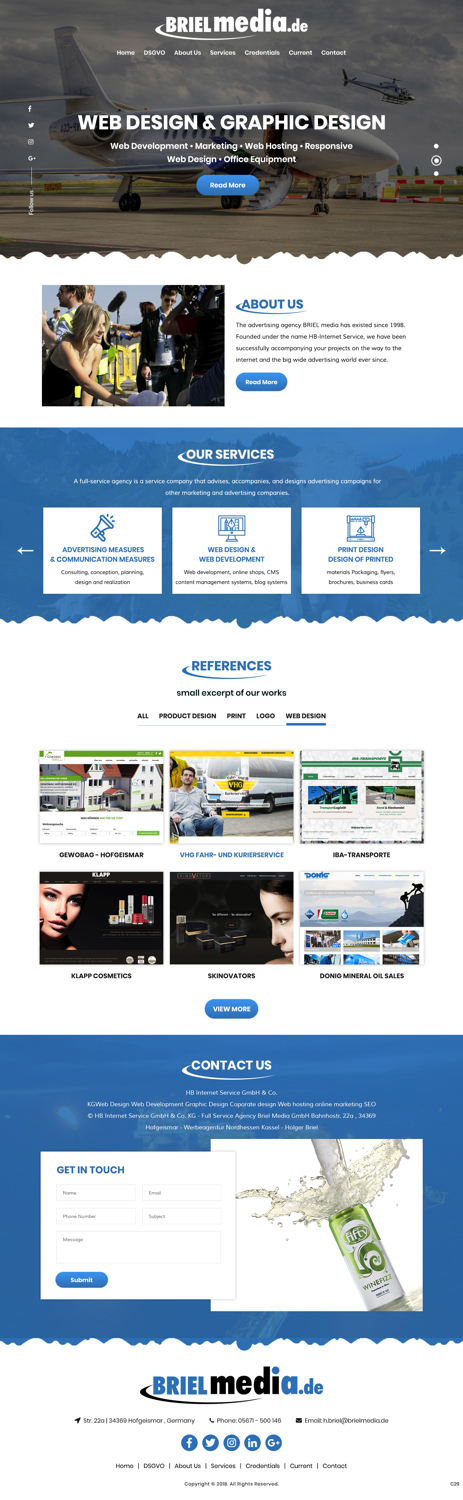 Web Design by pb for HB-Internetservice GmbH & Co. KG | Design #19728214