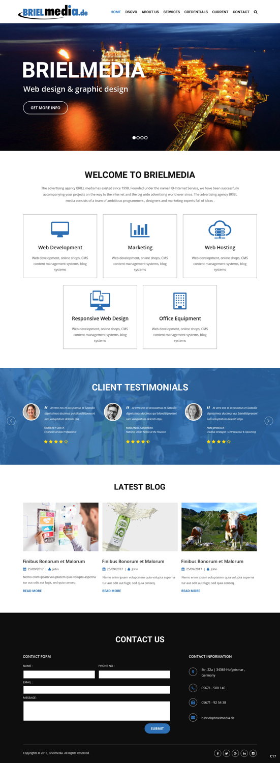 Web Design by pb for HB-Internetservice GmbH & Co. KG | Design #19728215
