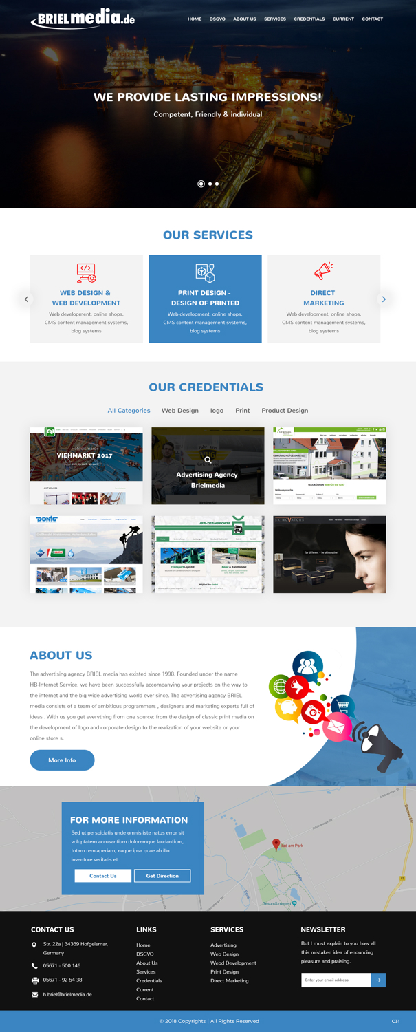 Web Design by pb for HB-Internetservice GmbH & Co. KG | Design #19728221