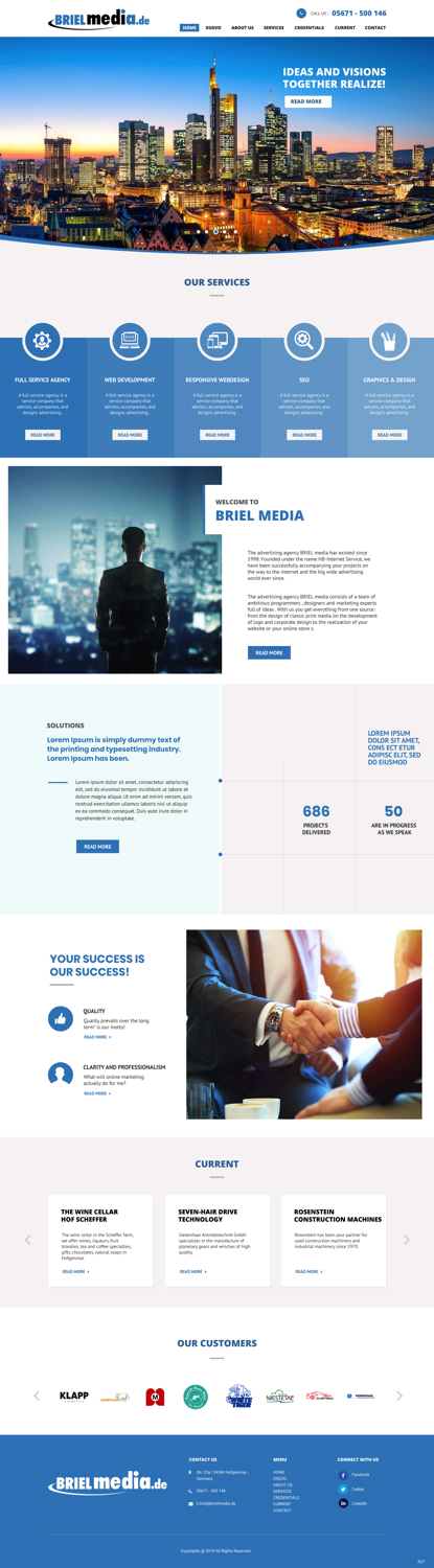 Web Design by pb for HB-Internetservice GmbH & Co. KG | Design #19728224