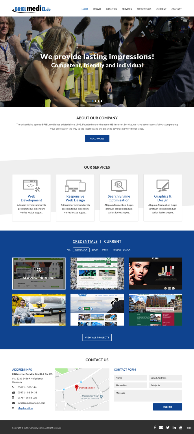 Web Design by pb for HB-Internetservice GmbH & Co. KG | Design #19728225