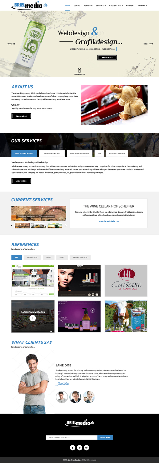 Web Design by Sujit Banerjee for HB-Internetservice GmbH & Co. KG | Design #19763625