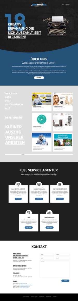 Web Design by **INCREDIBLEDESIGNERS** for HB-Internetservice GmbH & Co. KG | Design: #19730581