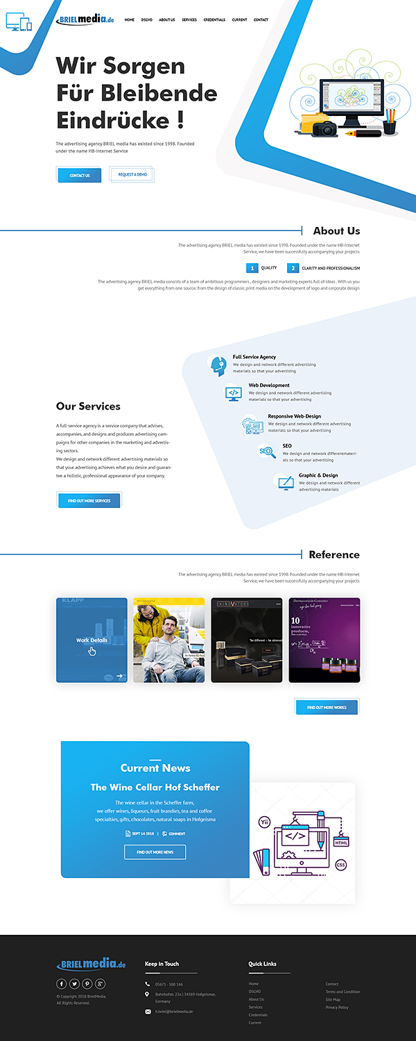 Web Design by PiXthemes for HB-Internetservice GmbH & Co. KG | Design #19745524