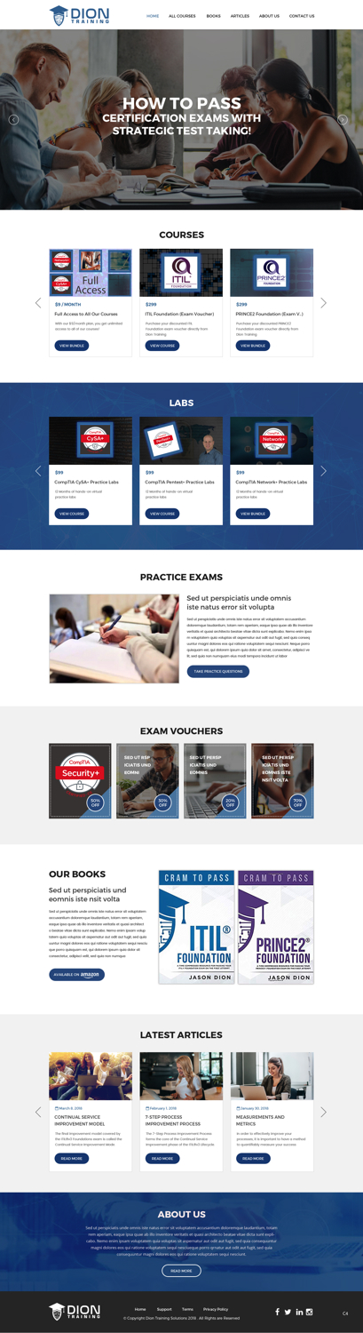 Diseño Web por pb para Dion Training Solutions | Diseño #19728167