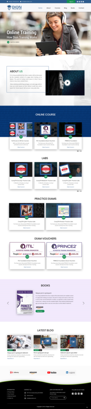 Web-Design von pb für Dion Training Solutions | Design: #19728168