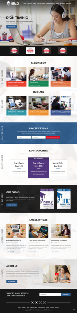 Web Design by pb for Dion Training Solutions | Design: #19728169
