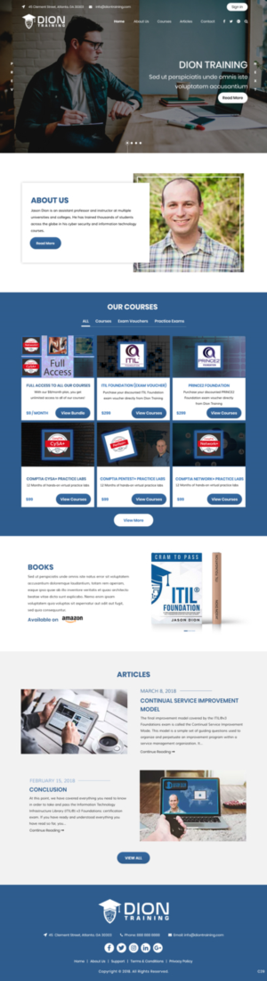 Web Design by pb for Dion Training Solutions | Design: #19728175