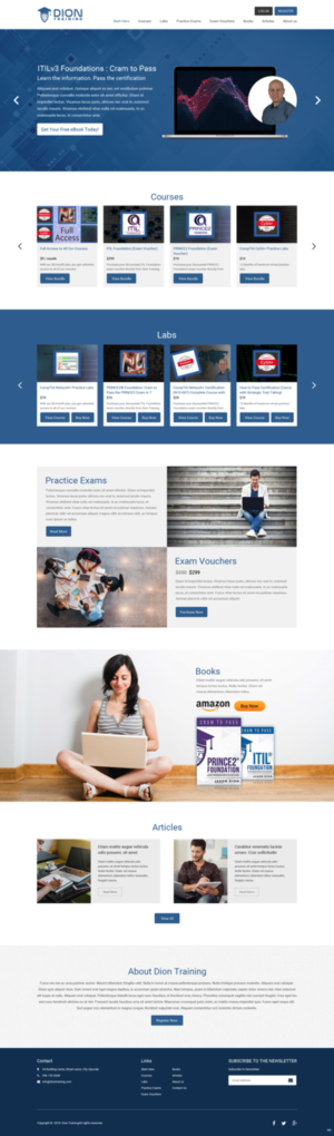 Web Design by pb for Dion Training Solutions | Design: #19728176