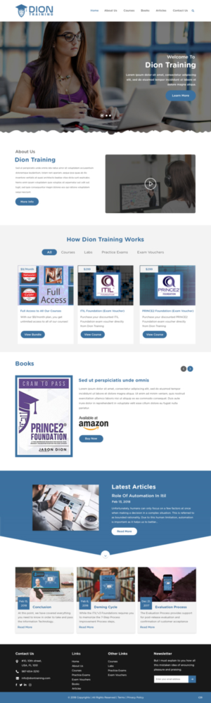 Web Design by pb for Dion Training Solutions | Design: #19728178