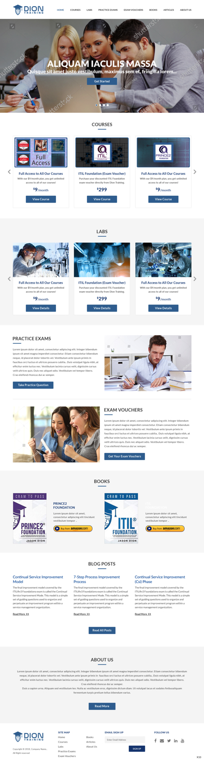Web Design by pb for Dion Training Solutions | Design #19728184